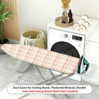 1-Piece Plaid Checkered Retro  Ironing Board Cover, Universal Size, Without Board