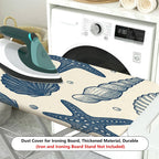 1-Piece Seashell Starfish Ocean  Ironing Board Cover, Universal Size, Without Board