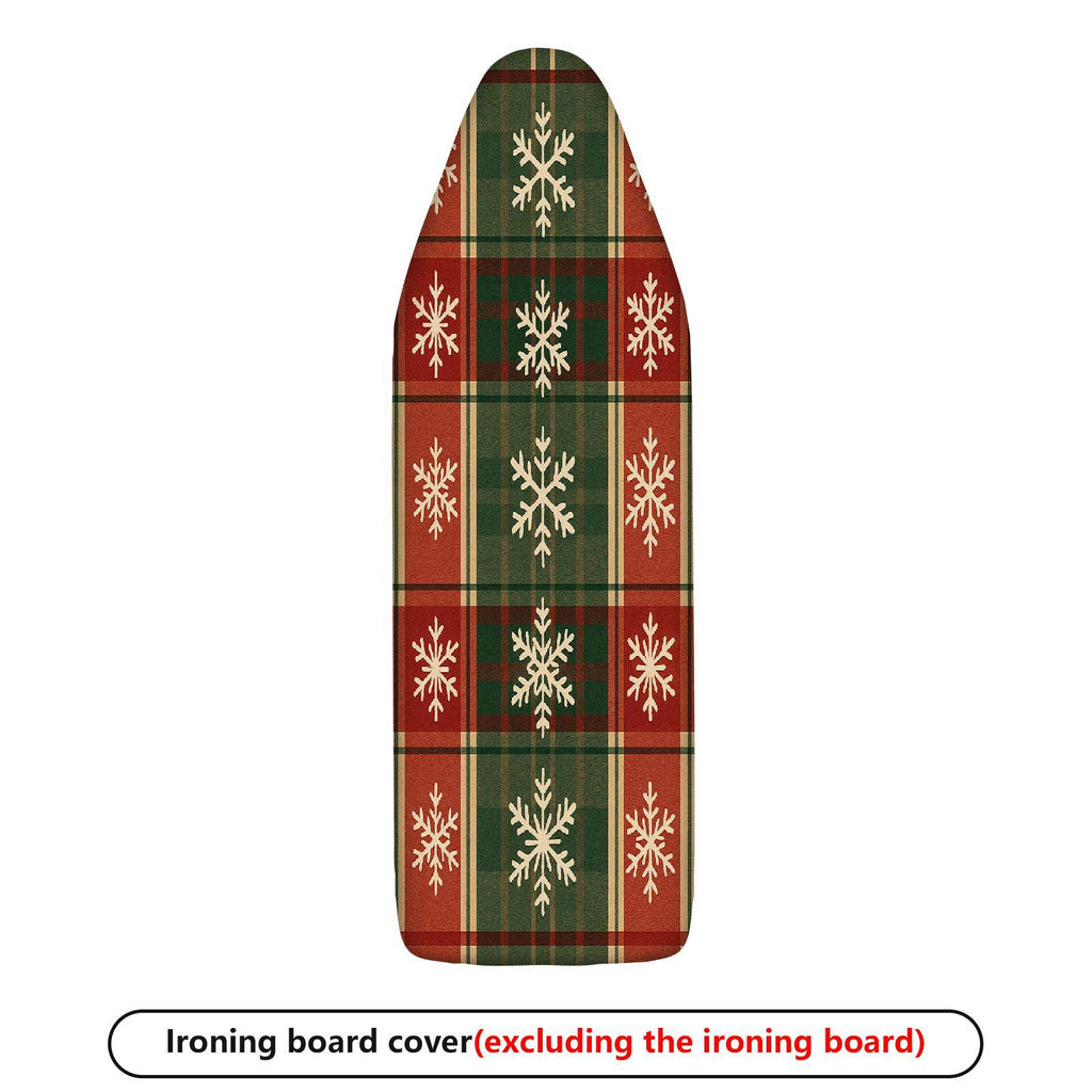 1-Piece Snowflake Plaid Christmas  Ironing Board Cover, Universal Size, Without Board
