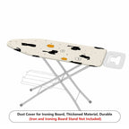 1-Piece Black Cat Pumpkin Halloween  Ironing Board Cover, Universal Size, Without Board