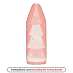 1-Piece Christmas Tree Pattern Pink Decor  Ironing Board Cover, Universal Size, Without Board
