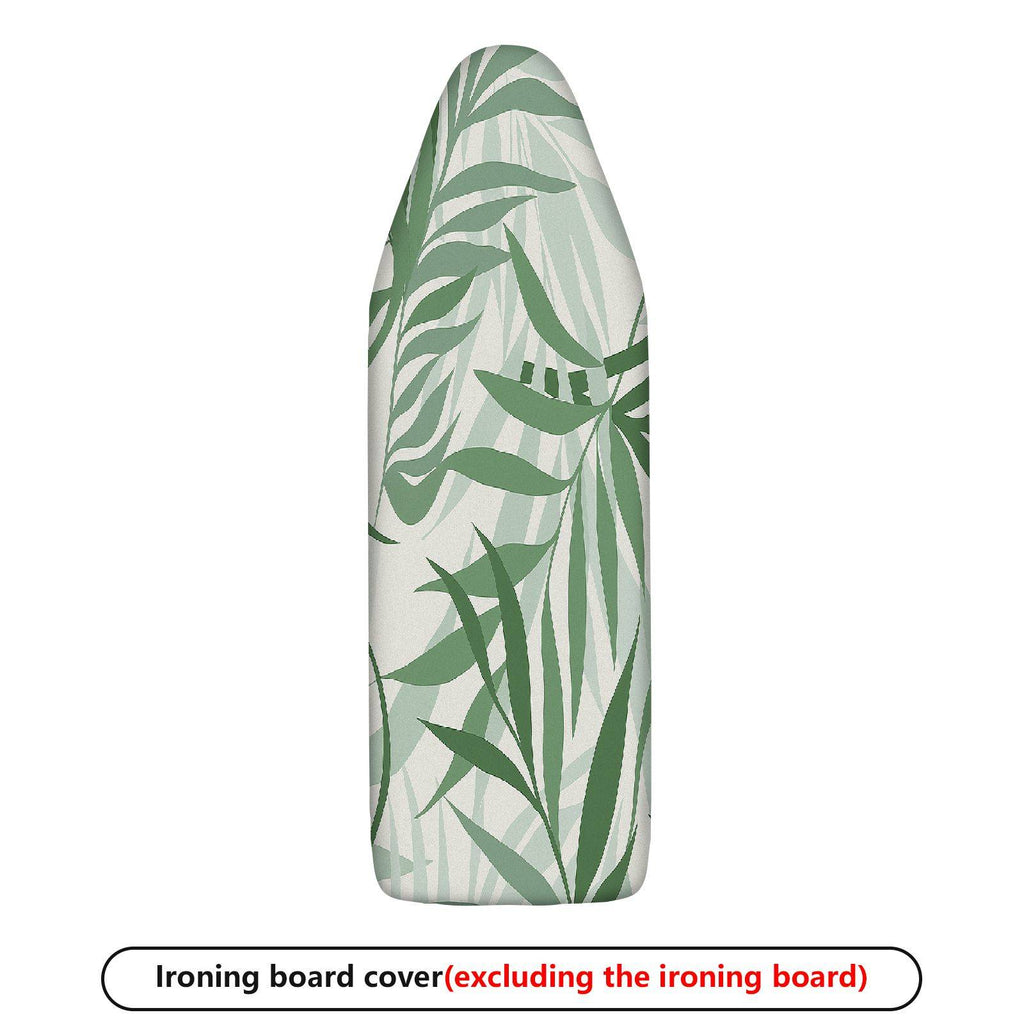 1-Piece Green Leaf Tropical Forest Nature  Ironing Board Cover, Universal Size, Without Board
