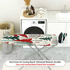 1-Piece Christmas Tree Winter Forest Red Green  Ironing Board Cover, Universal Size, Without Board