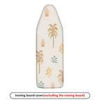 1-Piece Tropical Palm Floral Beach  Ironing Board Cover, Universal Size, Without Board