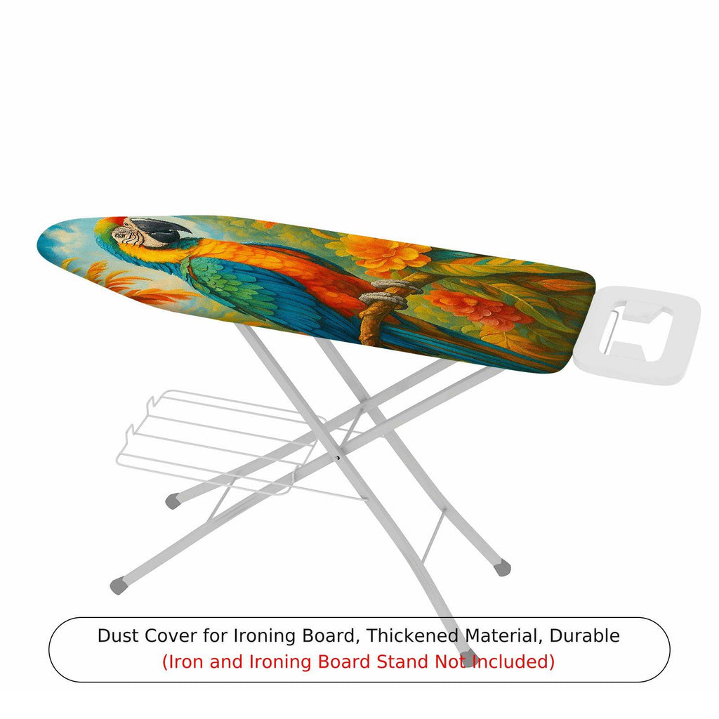 1-Piece Tropical Parrot Floral Artistic  Ironing Board Cover, Universal Size, Without Board