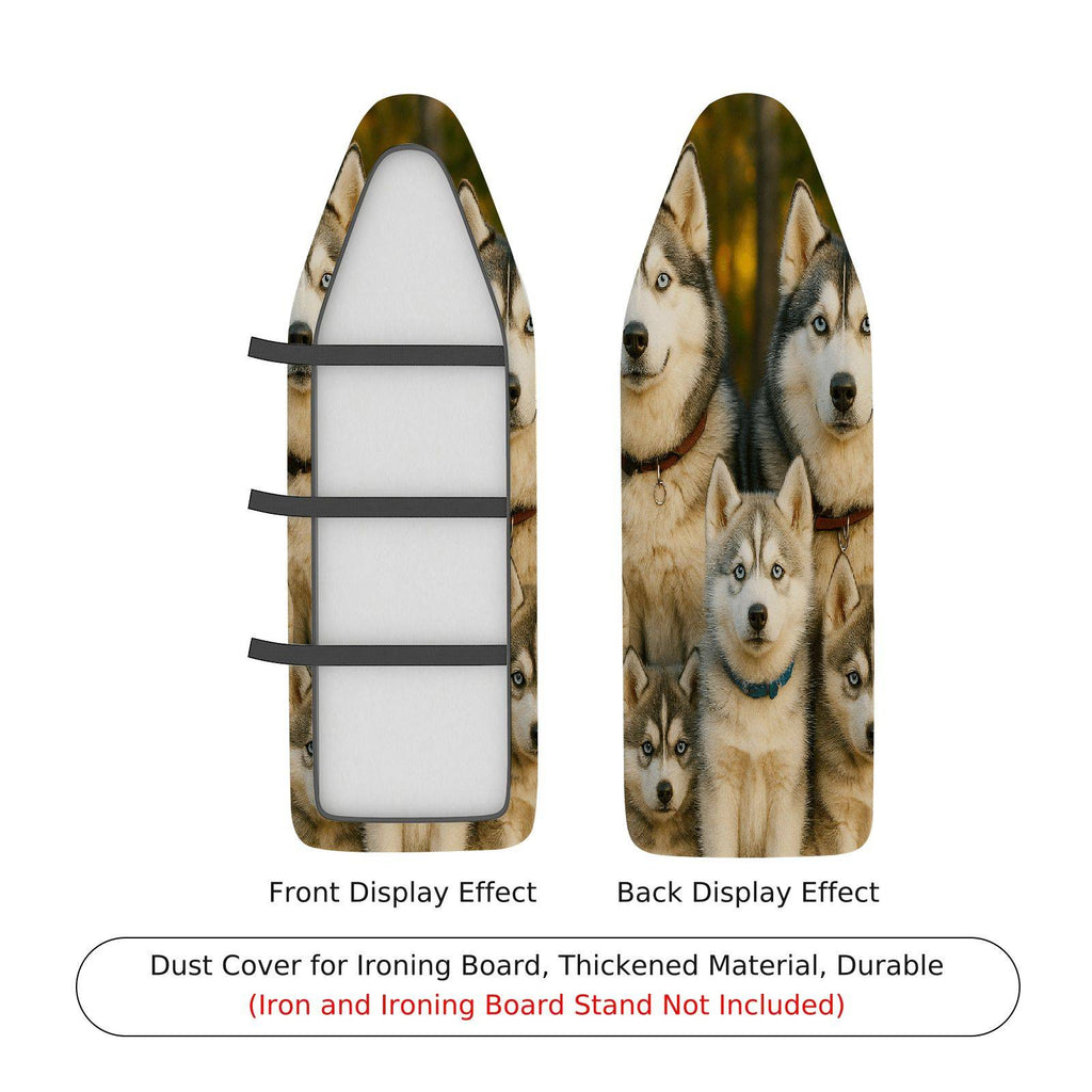 1-Piece Dog Husky Animal  Ironing Board Cover, Universal Size, Without Board