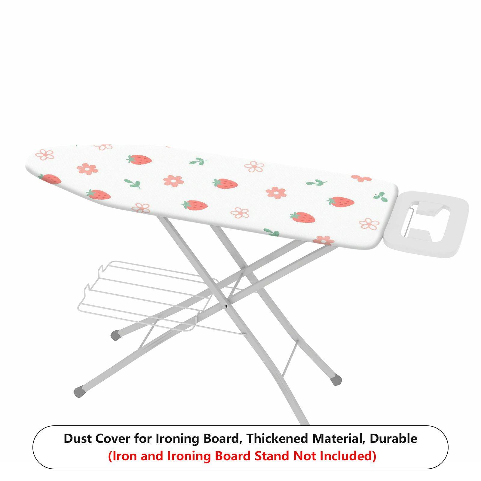 1-Piece Strawberry Floral  Ironing Board Cover, Universal Size, Without Board