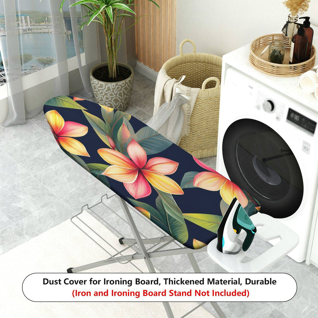 1-Piece Floral Tropical Leaves Flower  Ironing Board Cover, Universal Size, Without Board