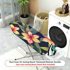1-Piece Floral Tropical Leaves Flower  Ironing Board Cover, Universal Size, Without Board