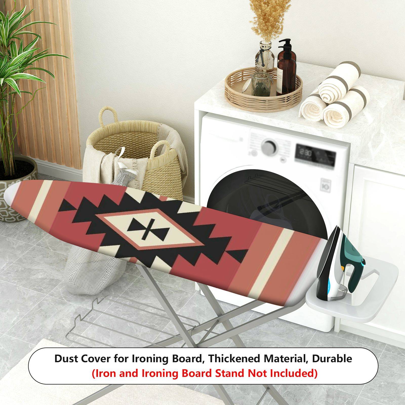1-Piece Geometric Tribal Striped  Ironing Board Cover, Universal Size, Without Board