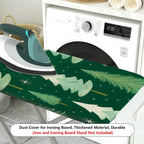 1-Piece Christmas Tree Pattern Forest Green Theme  Ironing Board Cover, Universal Size, Without Board