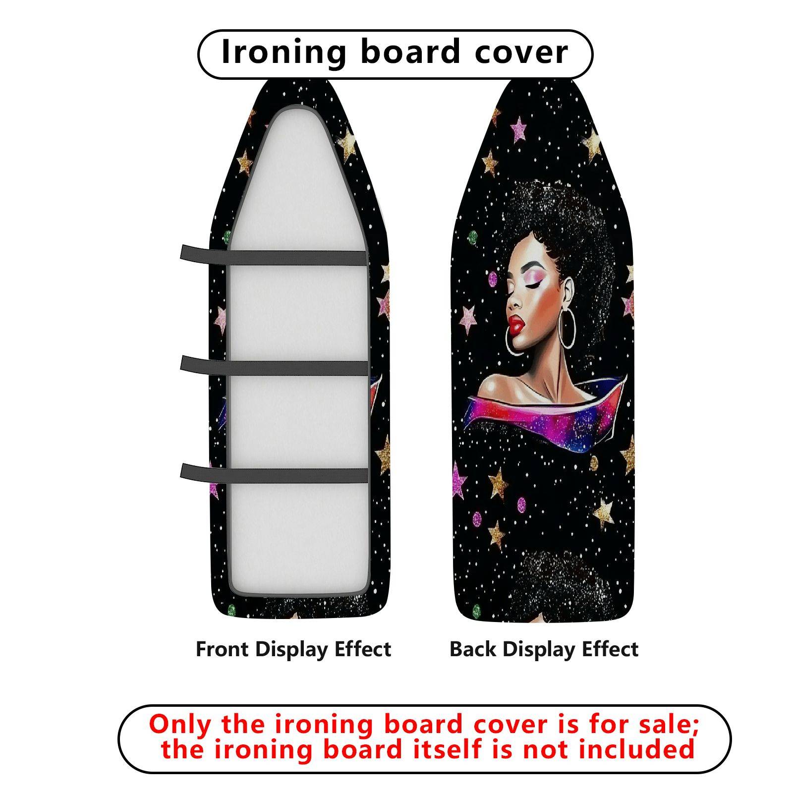1-Piece Starry Night Cosmic Woman Space  Ironing Board Cover, Universal Size, Without Board