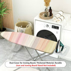1-Piece Pastel Striped Gradient  Ironing Board Cover, Universal Size, Without Board