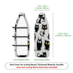 1-Piece Quirky Halloween Black Cats  Ironing Board Cover, Universal Size, Without Board