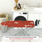 1-Piece Christmas Snowflake Candy Cane Flower  Ironing Board Cover, Universal Size, Without Board