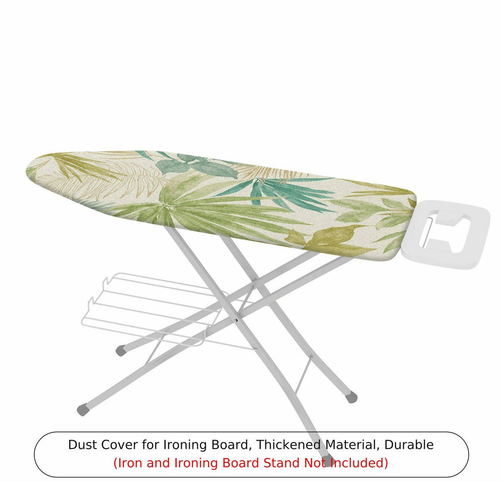 1-Piece Tropical Leaves Green  Ironing Board Cover, Universal Size, Without Board