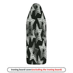 1-Piece Star Pattern Black White Modern  Ironing Board Cover, Universal Size, Without Board