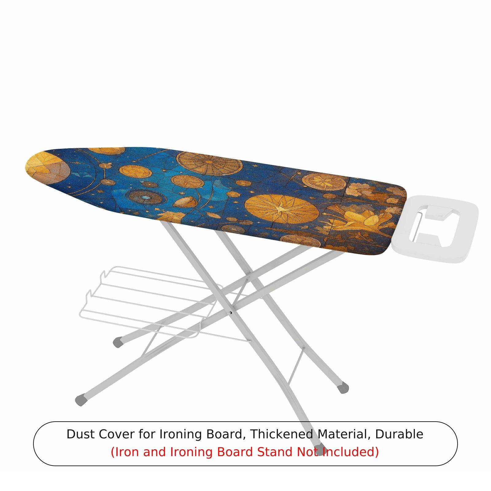 1-Piece Abstract Galaxy Stars Moon  Ironing Board Cover, Universal Size, Without Board