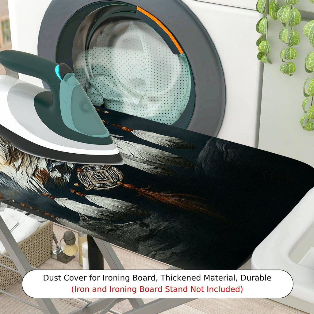 1-Piece Wolf Feather Dreamcatcher  Ironing Board Cover, Universal Size, Without Board