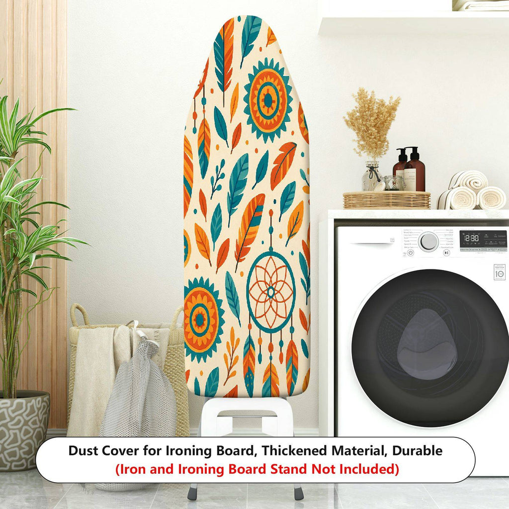 1-Piece Bohemian Dreamcatcher Feather  Ironing Board Cover, Universal Size, Without Board