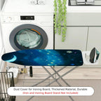 1-Piece Starry Night Moon Flower  Ironing Board Cover, Universal Size, Without Board