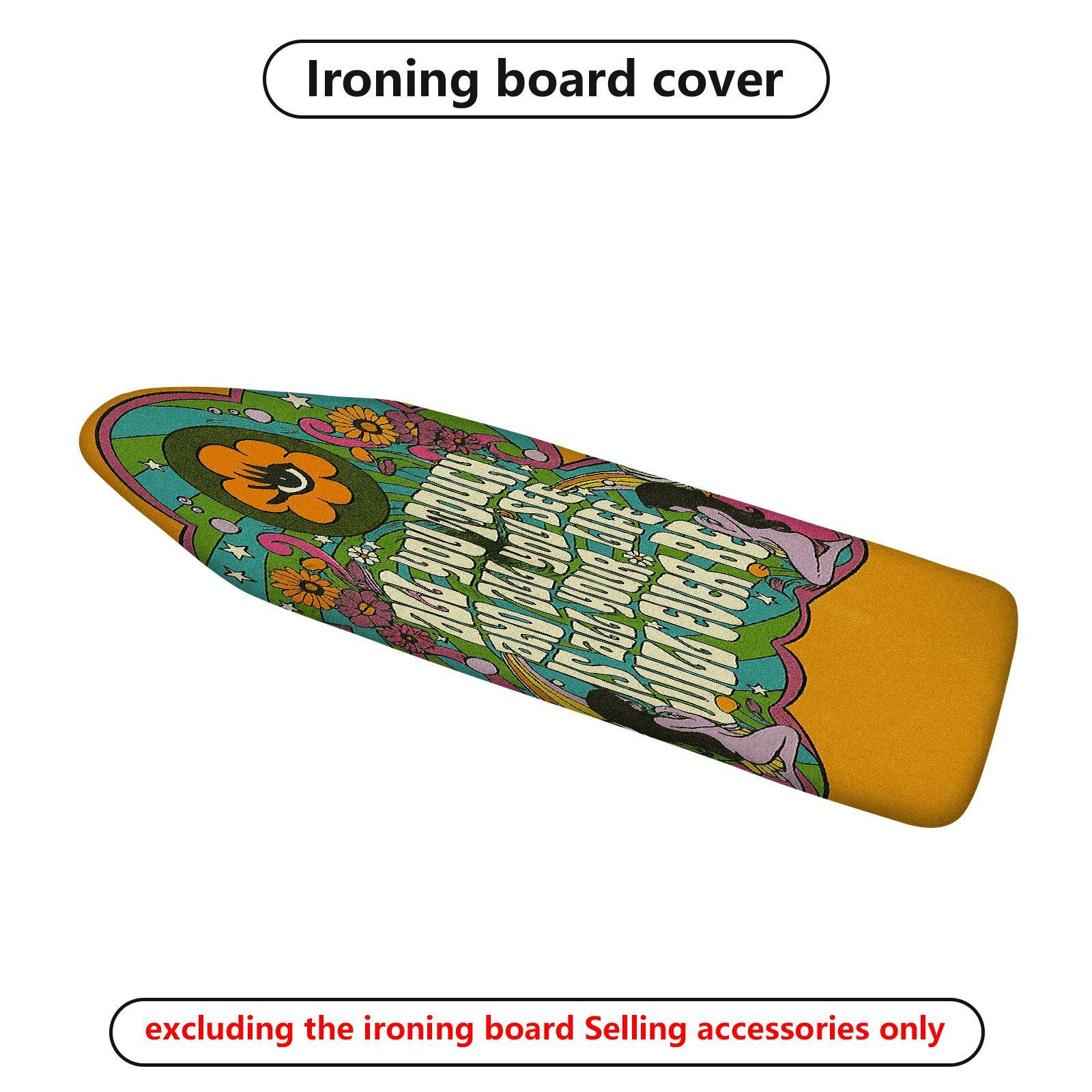 1-Piece Floral Colorful Retro  Ironing Board Cover, Universal Size, Without Board