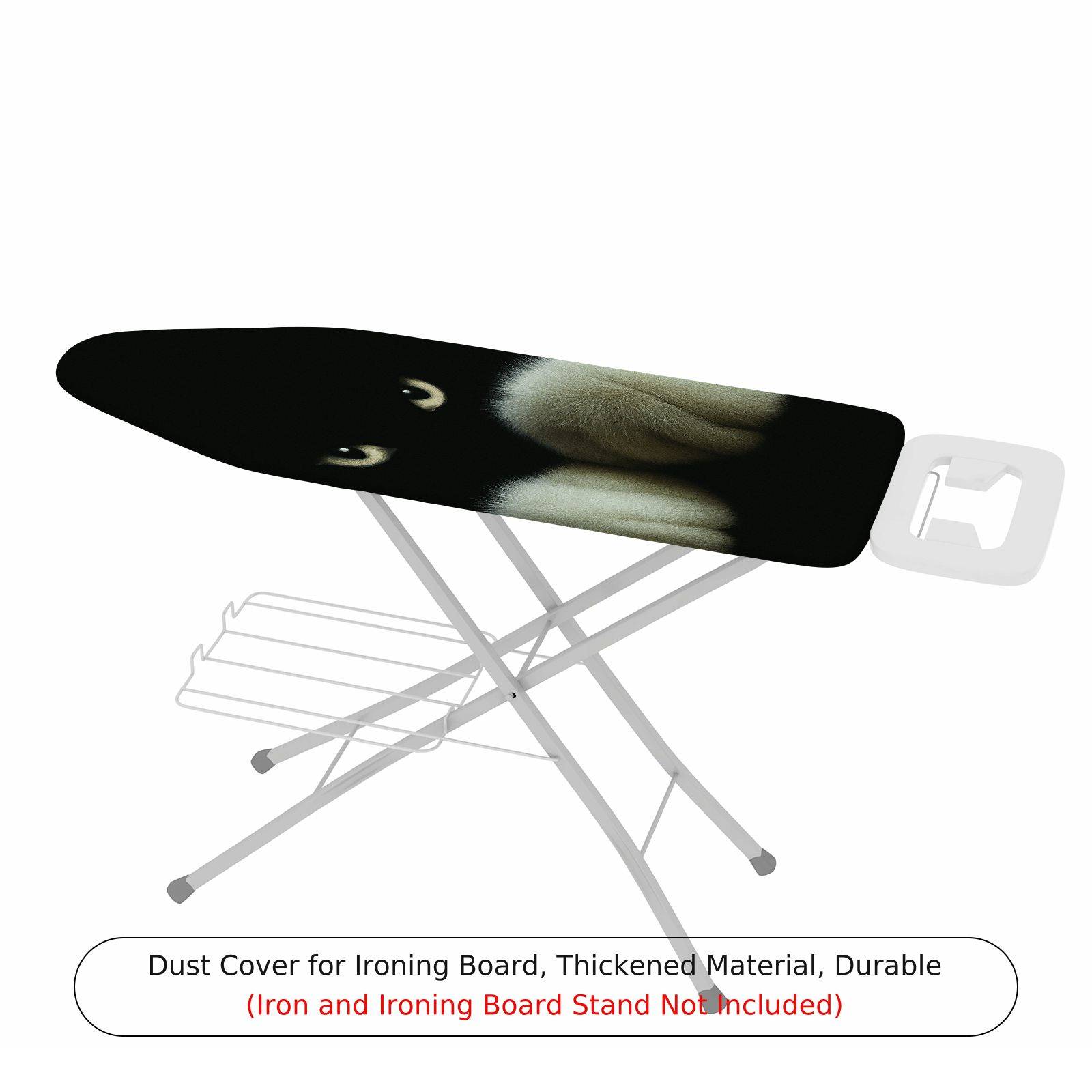 1-Piece Cat Paw Pattern Animal Black  Ironing Board Cover, Universal Size, Without Board