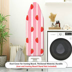 1-Piece Strawberry Fruits Pink  Ironing Board Cover, Universal Size, Without Board