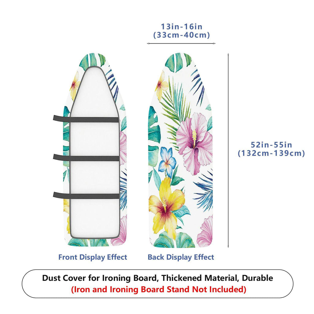 1-Piece Floral Tropical Colorful  Ironing Board Cover, Universal Size, Without Board
