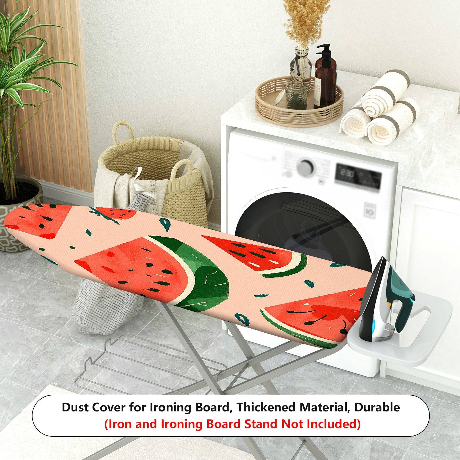 1-Piece Watermelon Strawberry Fruits  Ironing Board Cover, Universal Size, Without Board