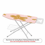 1-Piece Christmas Gingerbread Snowflakes  Ironing Board Cover, Universal Size, Without Board
