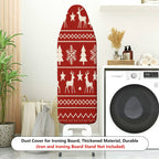 1-Piece Christmas Reindeer Snowflake  Ironing Board Cover, Universal Size, Without Board