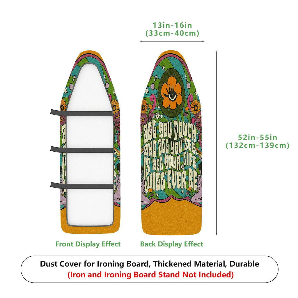 1-Piece Floral Colorful Retro  Ironing Board Cover, Universal Size, Without Board