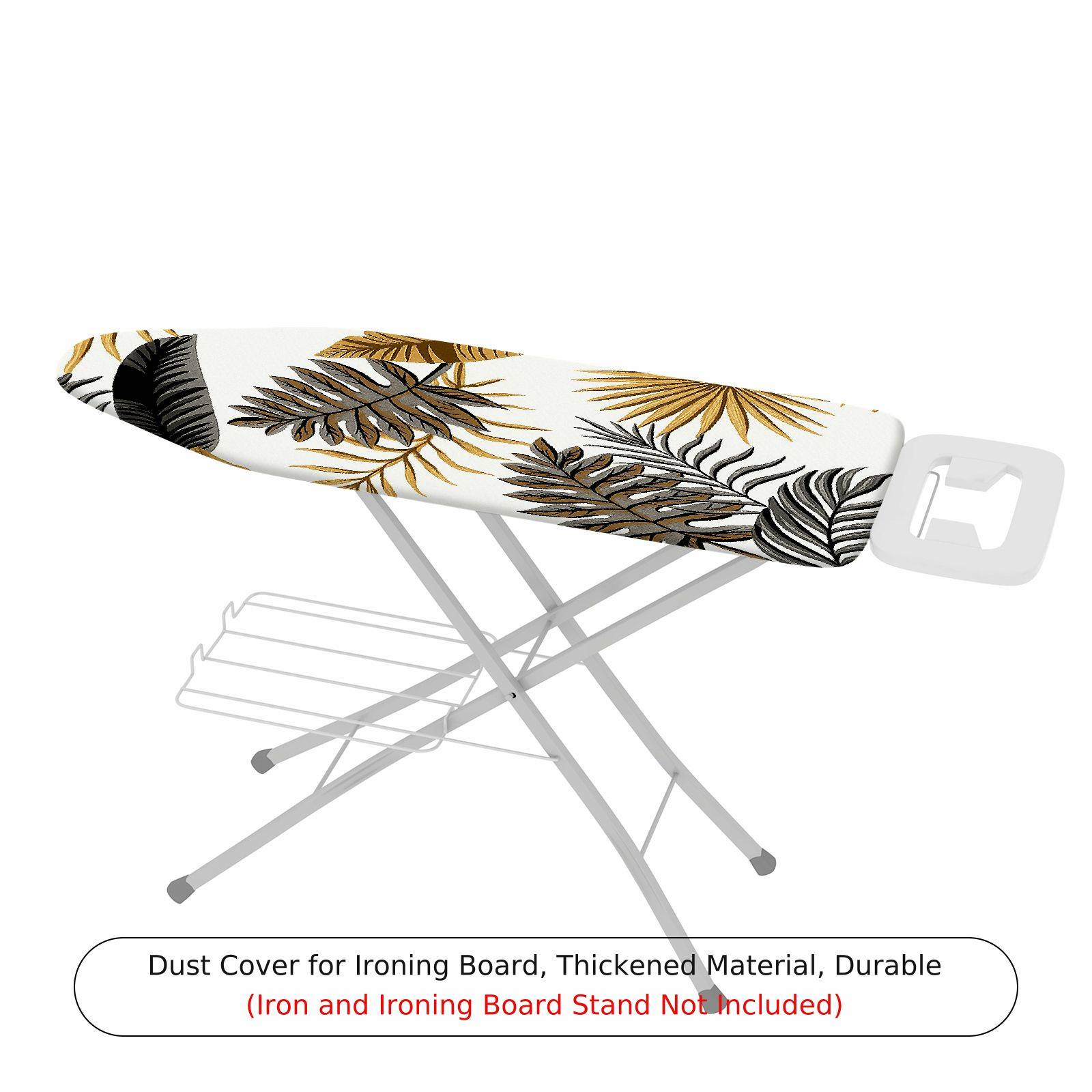 1-Piece Tropical Leaves Pattern Nature Brown  Ironing Board Cover, Universal Size, Without Board