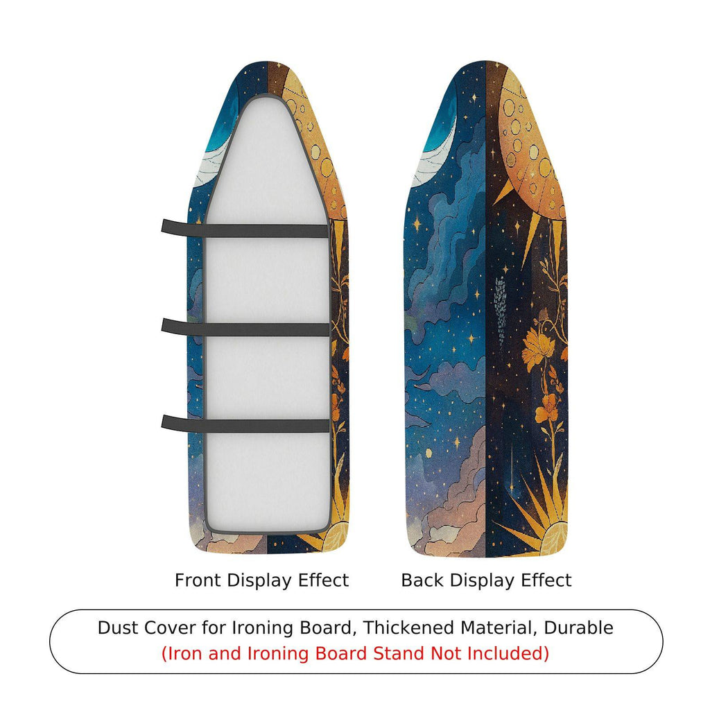1-Piece Stars Moon Sun  Ironing Board Cover, Universal Size, Without Board