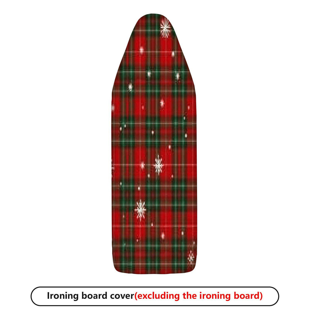 1-Piece Plaid Snowflake Christmas  Ironing Board Cover, Universal Size, Without Board