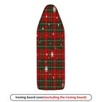 1-Piece Plaid Snowflake Christmas  Ironing Board Cover, Universal Size, Without Board