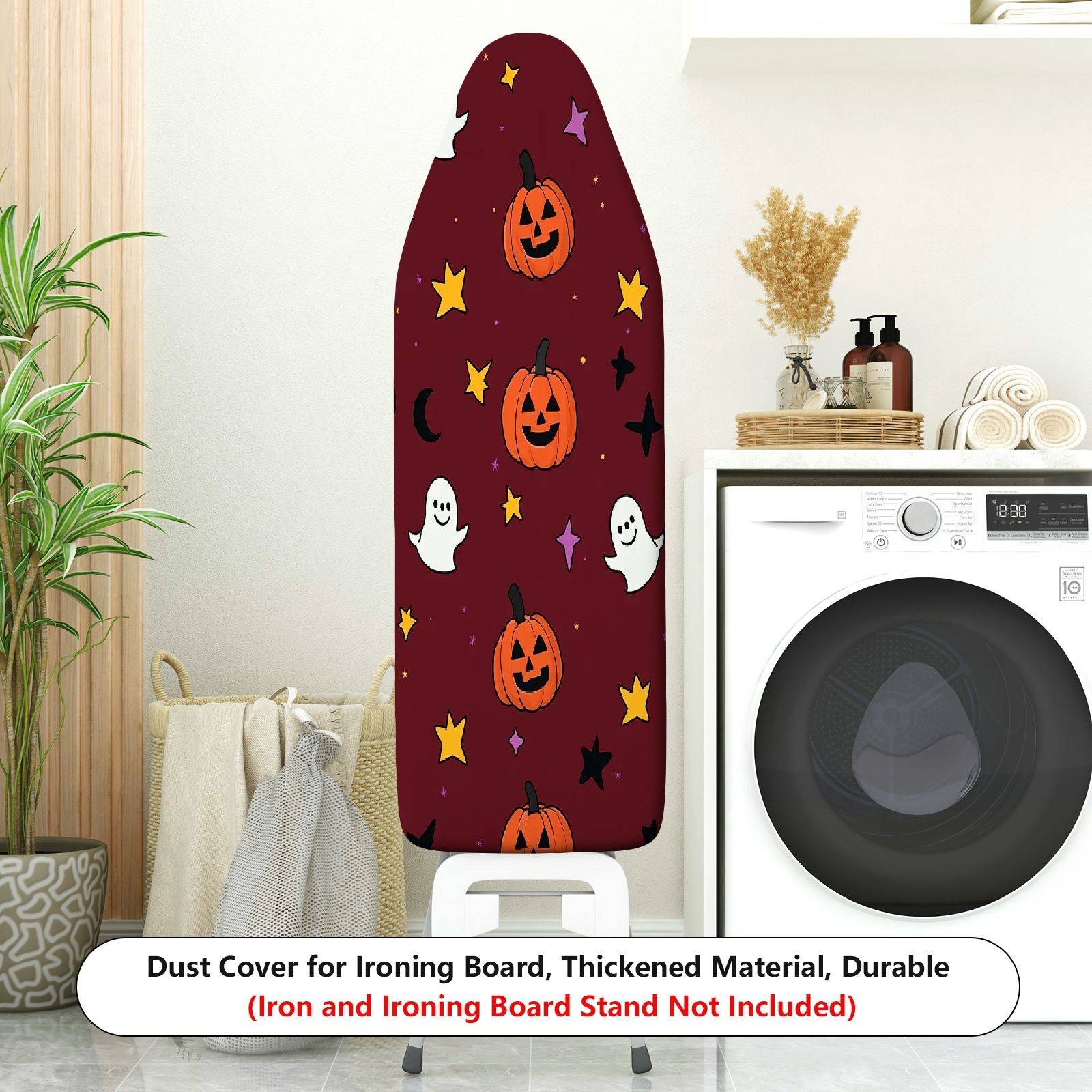 1-Piece Halloween Pumpkin Ghost Star  Ironing Board Cover, Universal Size, Without Board