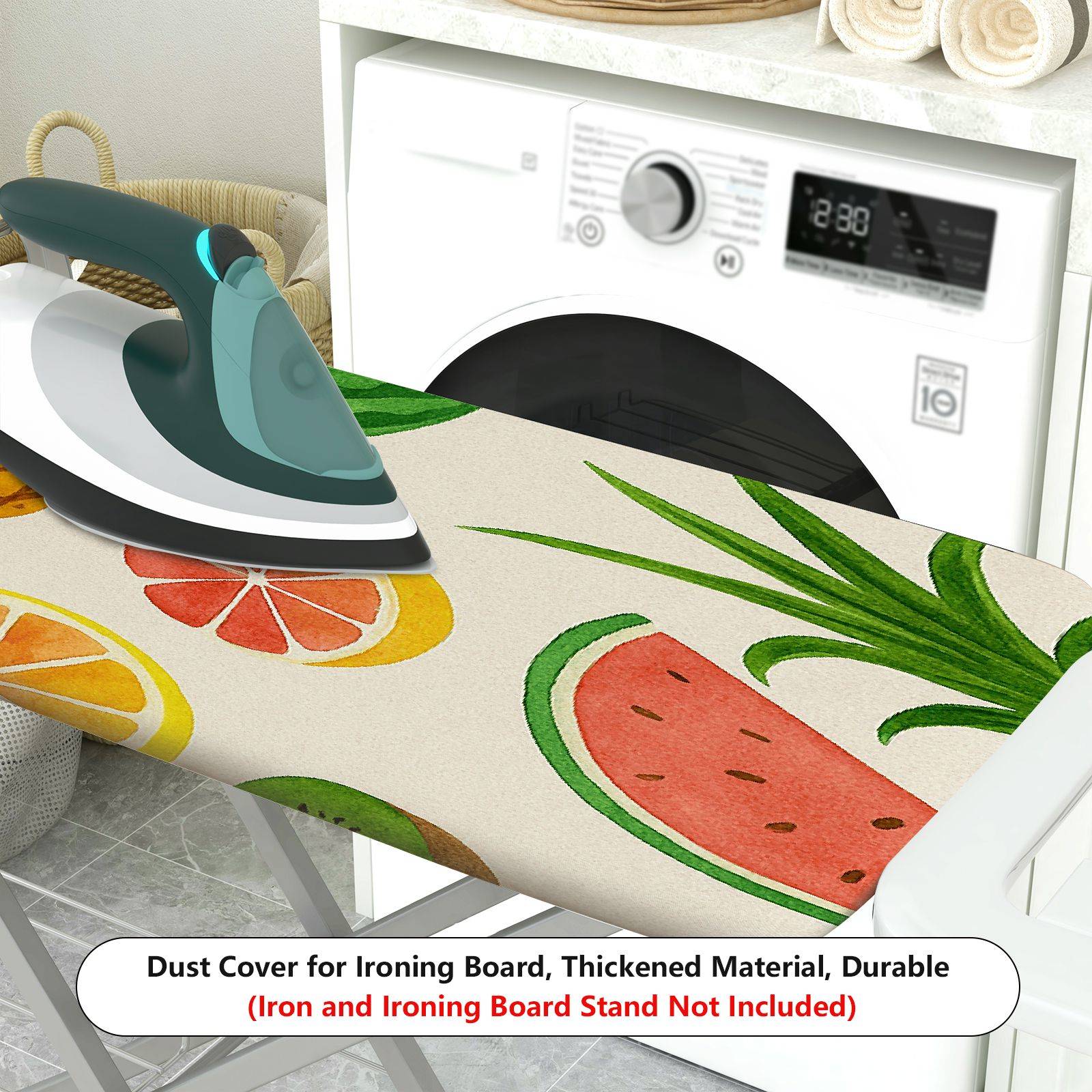 1-Piece Colorful Fruit Tropical Summer  Ironing Board Cover, Universal Size, Without Board