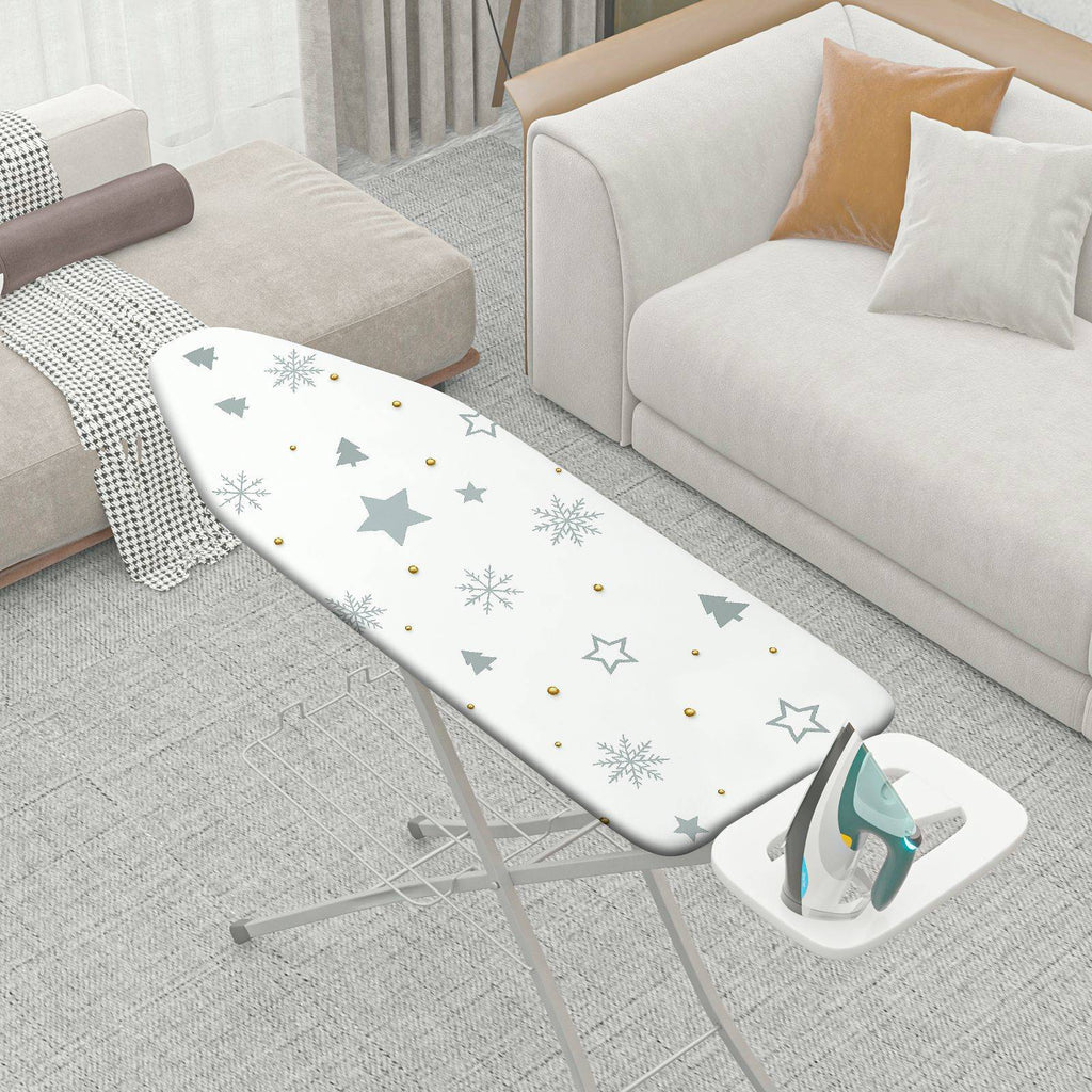 1-Piece Snowflake Star Tree  Ironing Board Cover, Universal Size, Without Board