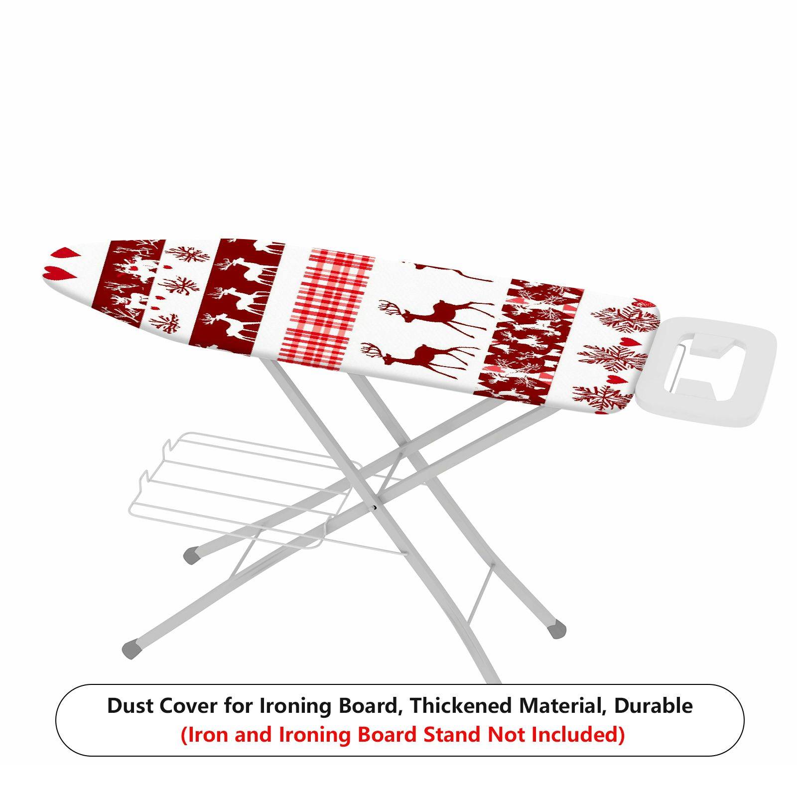 1-Piece Christmas Reindeer Snowflake  Ironing Board Cover, Universal Size, Without Board