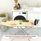 1-Piece Christmas Tree Holly Ribbon  Ironing Board Cover, Universal Size, Without Board
