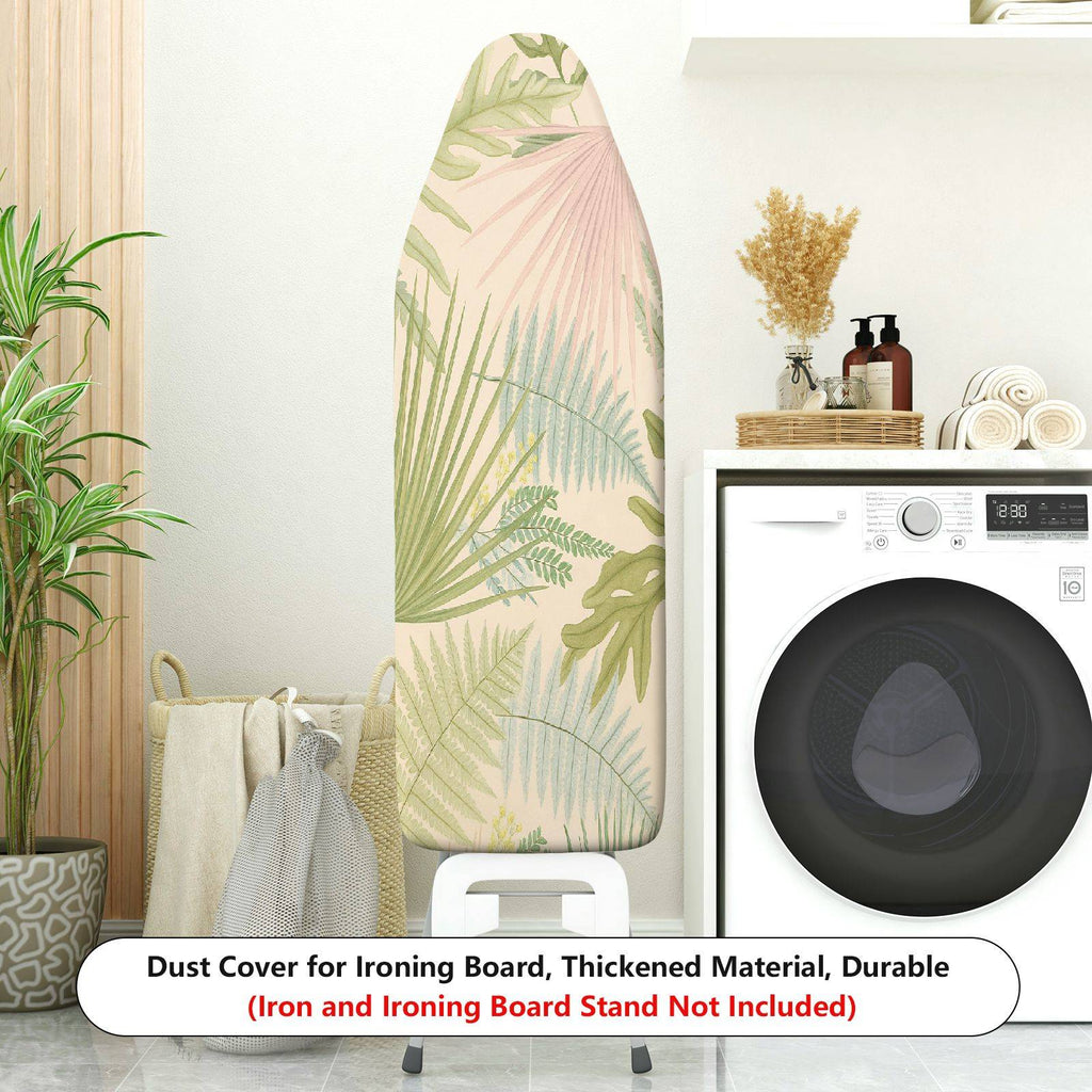 1-Piece tropical leaves greenery botanical  Ironing Board Cover, Universal Size, Without Board
