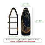 1-Piece Moon Star Pattern Golden  Ironing Board Cover, Universal Size, Without Board