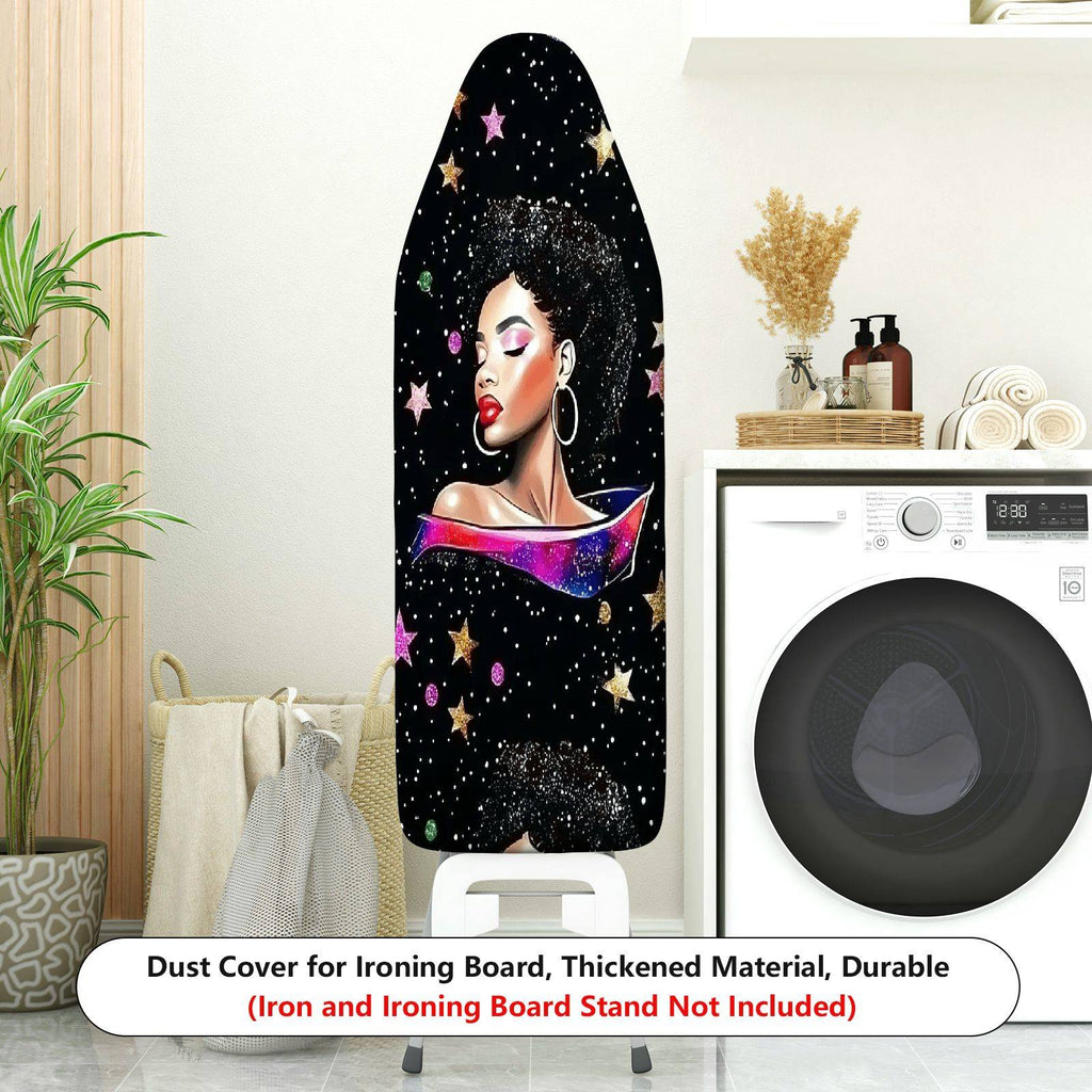 1-Piece Starry Night Cosmic Woman Space  Ironing Board Cover, Universal Size, Without Board