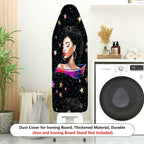 1-Piece Starry Night Cosmic Woman Space  Ironing Board Cover, Universal Size, Without Board