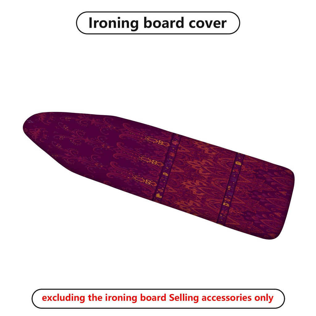 1-Piece Retro Geometric Red  Ironing Board Cover, Universal Size, Without Board