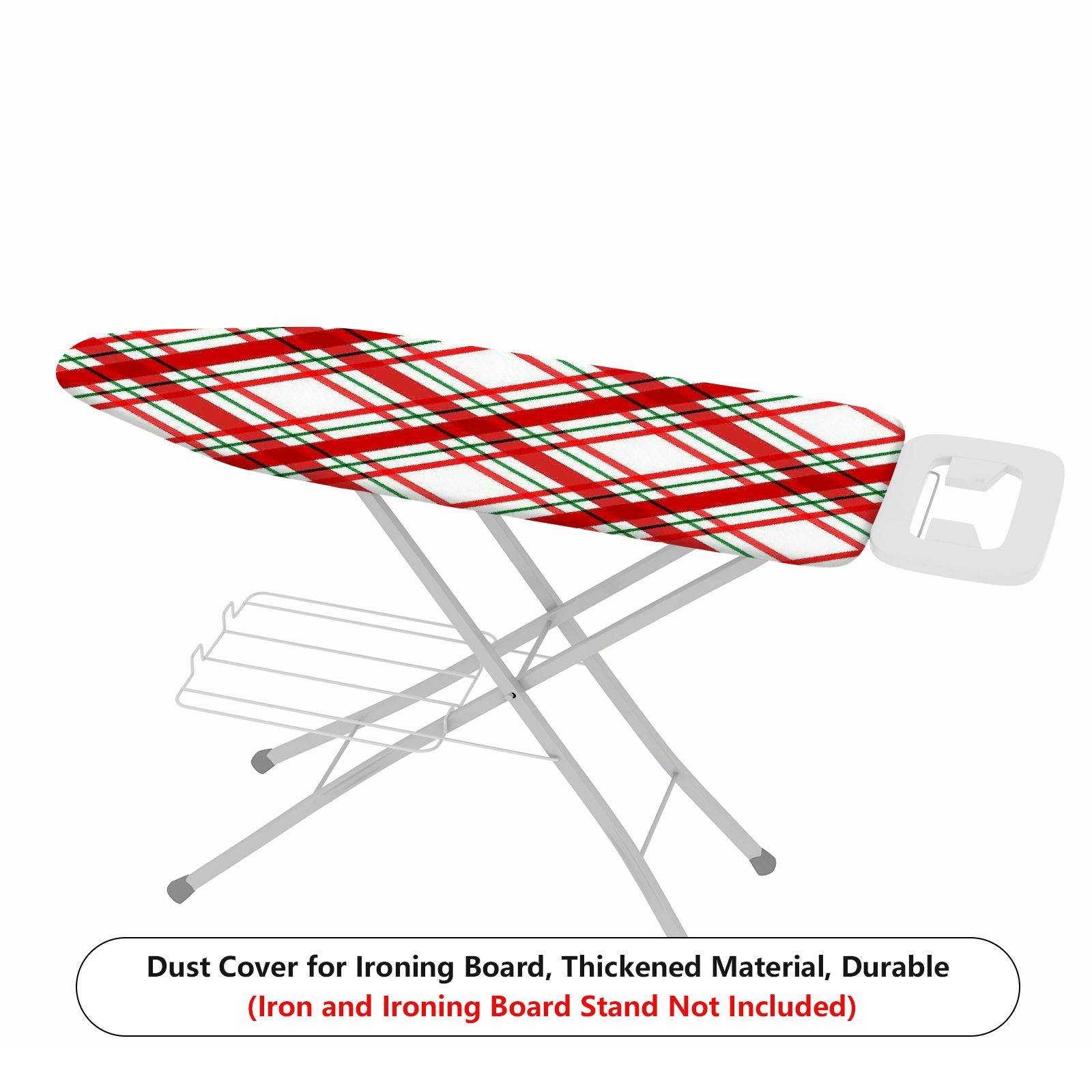 1-Piece Christmas Plaid Red  Ironing Board Cover, Universal Size, Without Board