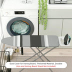 1-Piece Striped Gray Black  Ironing Board Cover, Universal Size, Without Board