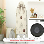 1-Piece Christmas Gift Snowflake Bow  Ironing Board Cover, Universal Size, Without Board